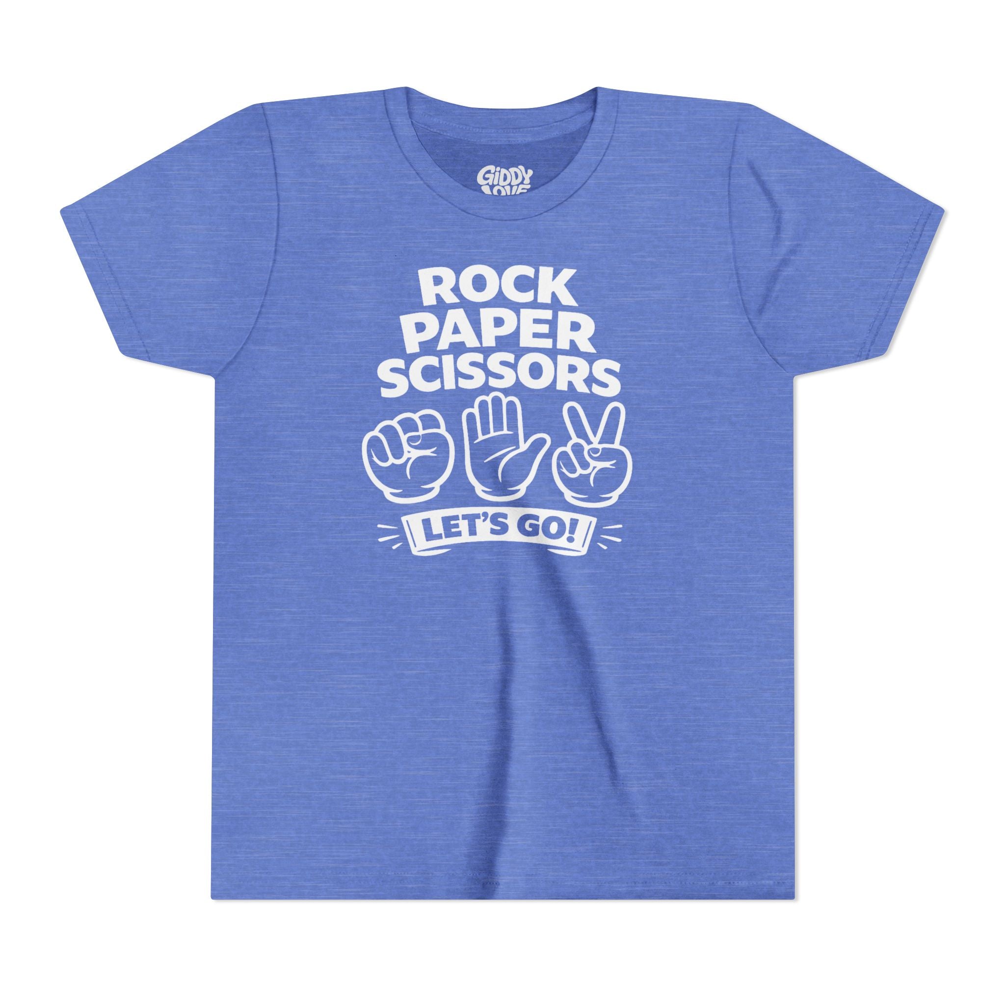 Rock Paper Scissors Youth Tee - Bright Colors