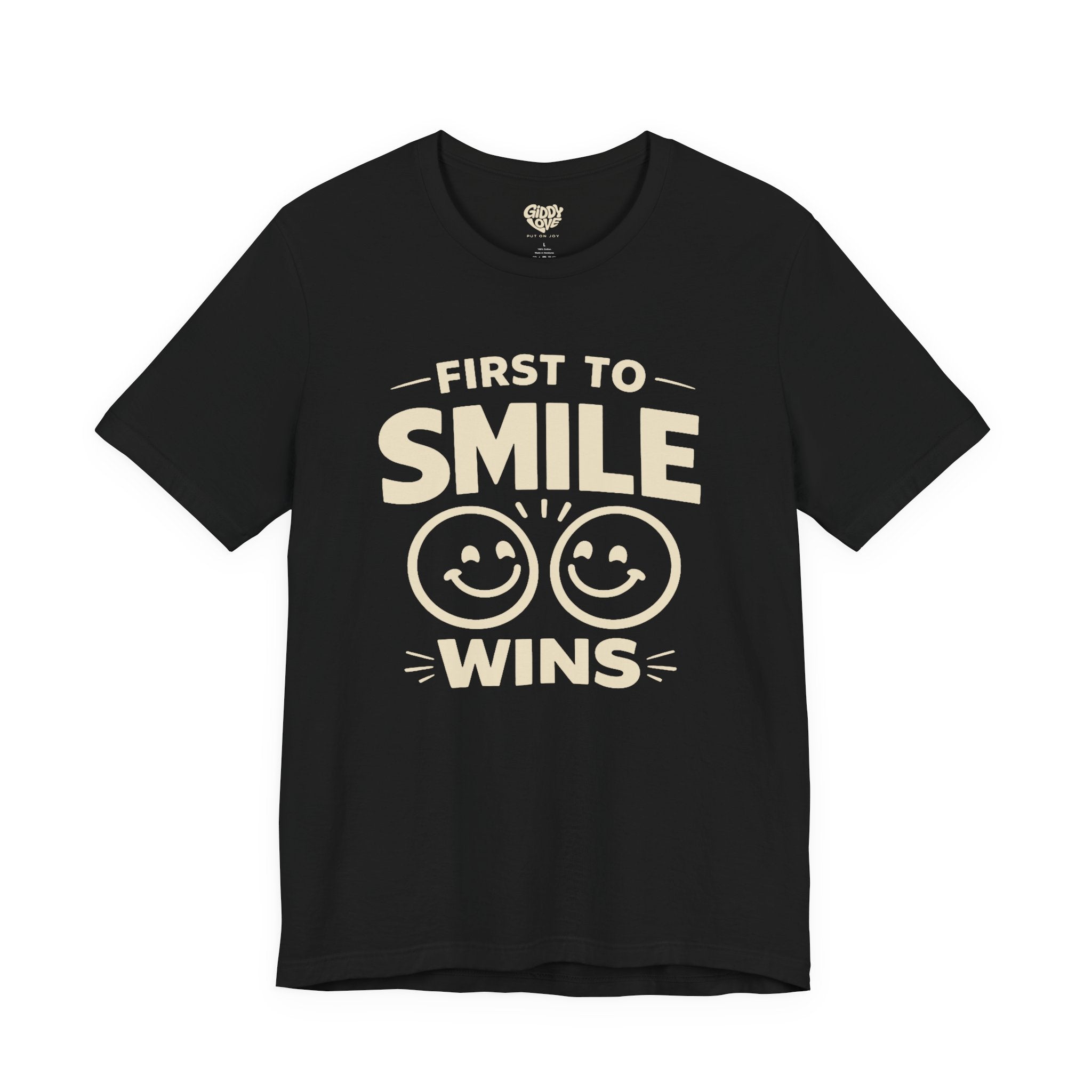 First to Smile Wins Adult Tee - Dark Colors