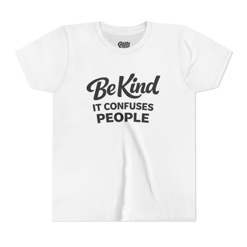 Be Kind It Confuses People Youth Tee - Light Colors