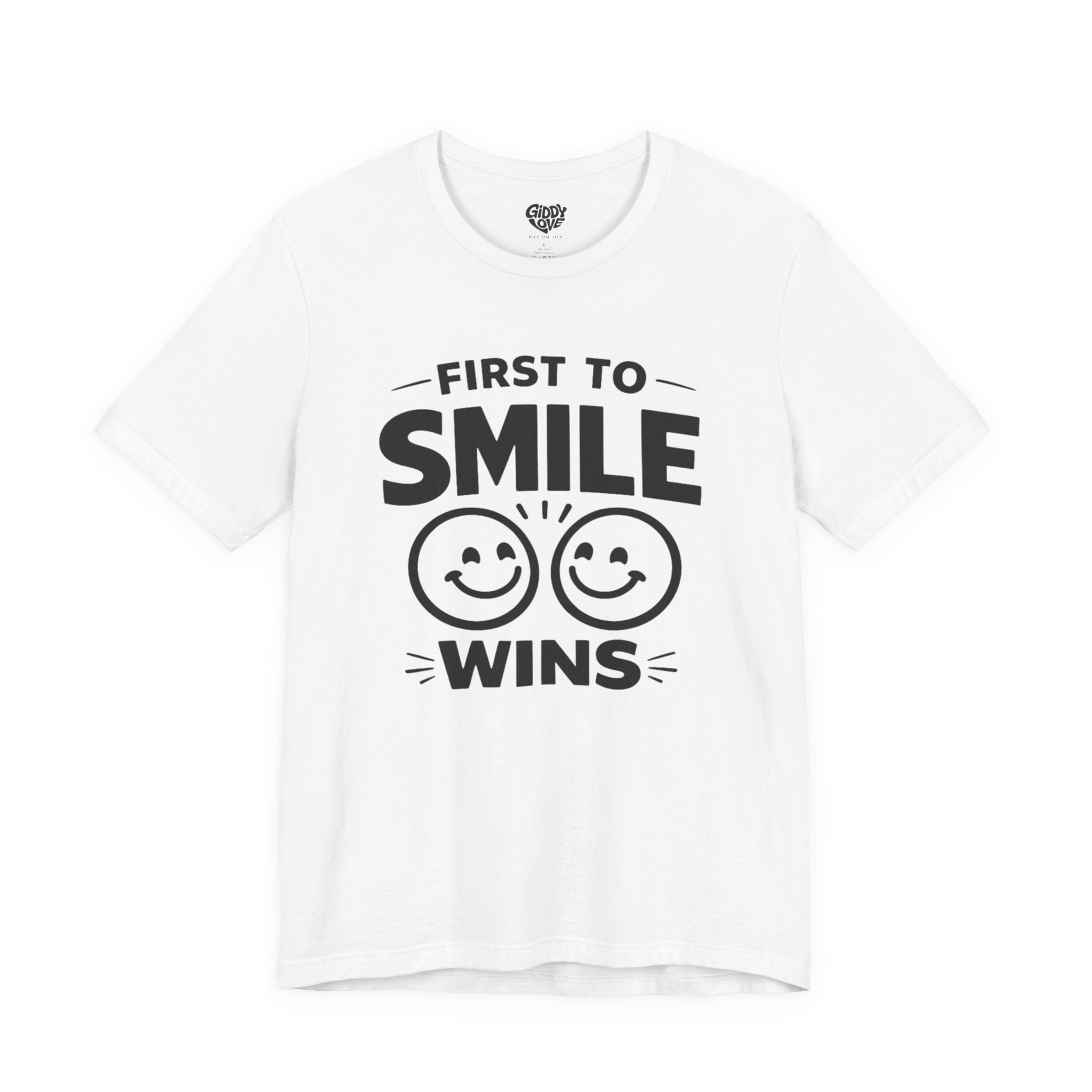 First to Smile Wins Adult Tee - Light Colors