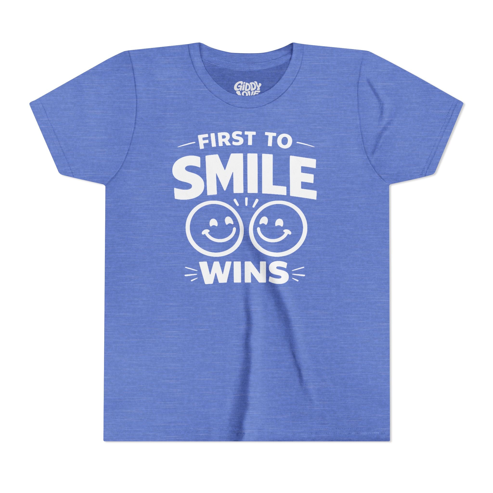 First to Smile Wins Youth Tee - Bright Colors
