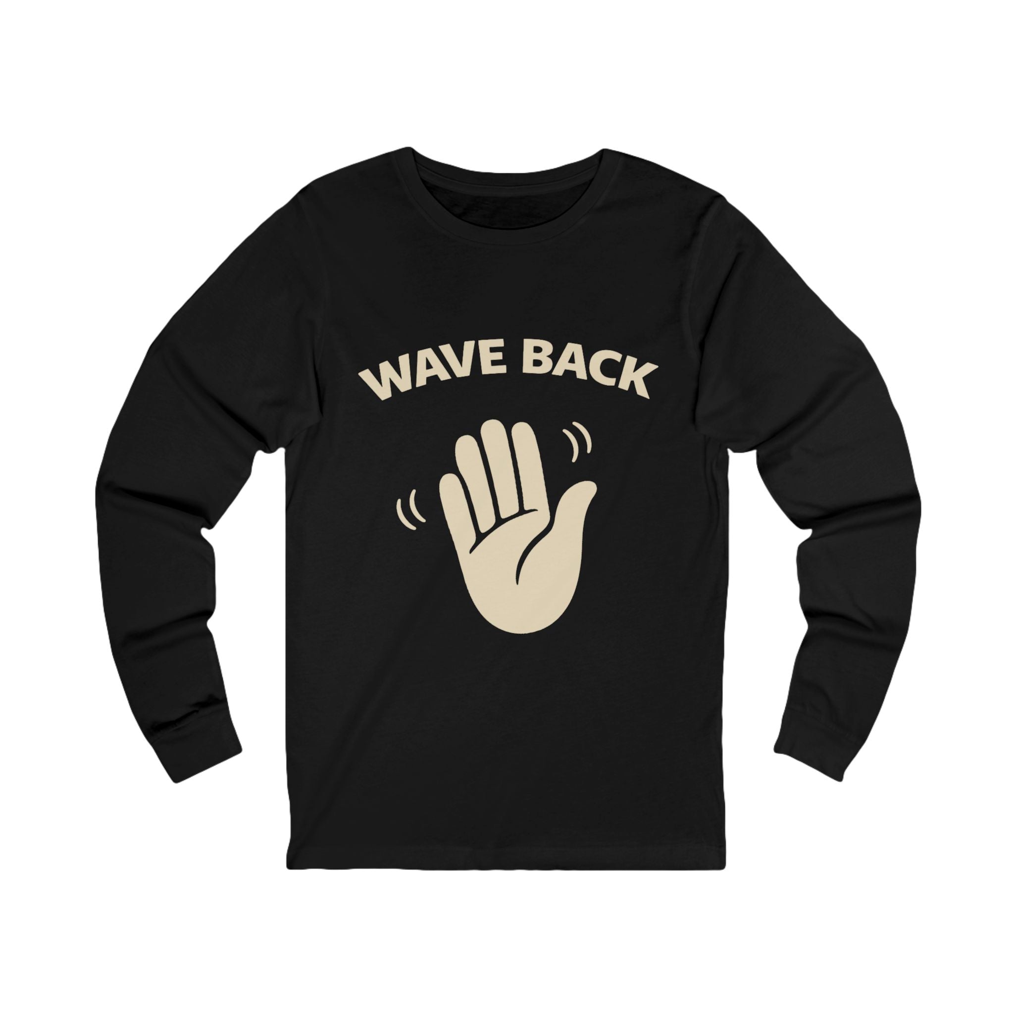 Wave Back Adult Long Sleeve Tee - Dark Colors