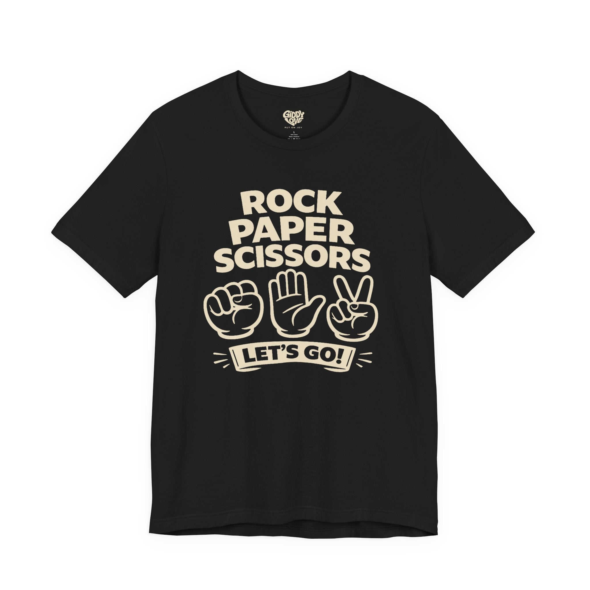 Rock Paper Scissors Adult Tee - Dark Colors