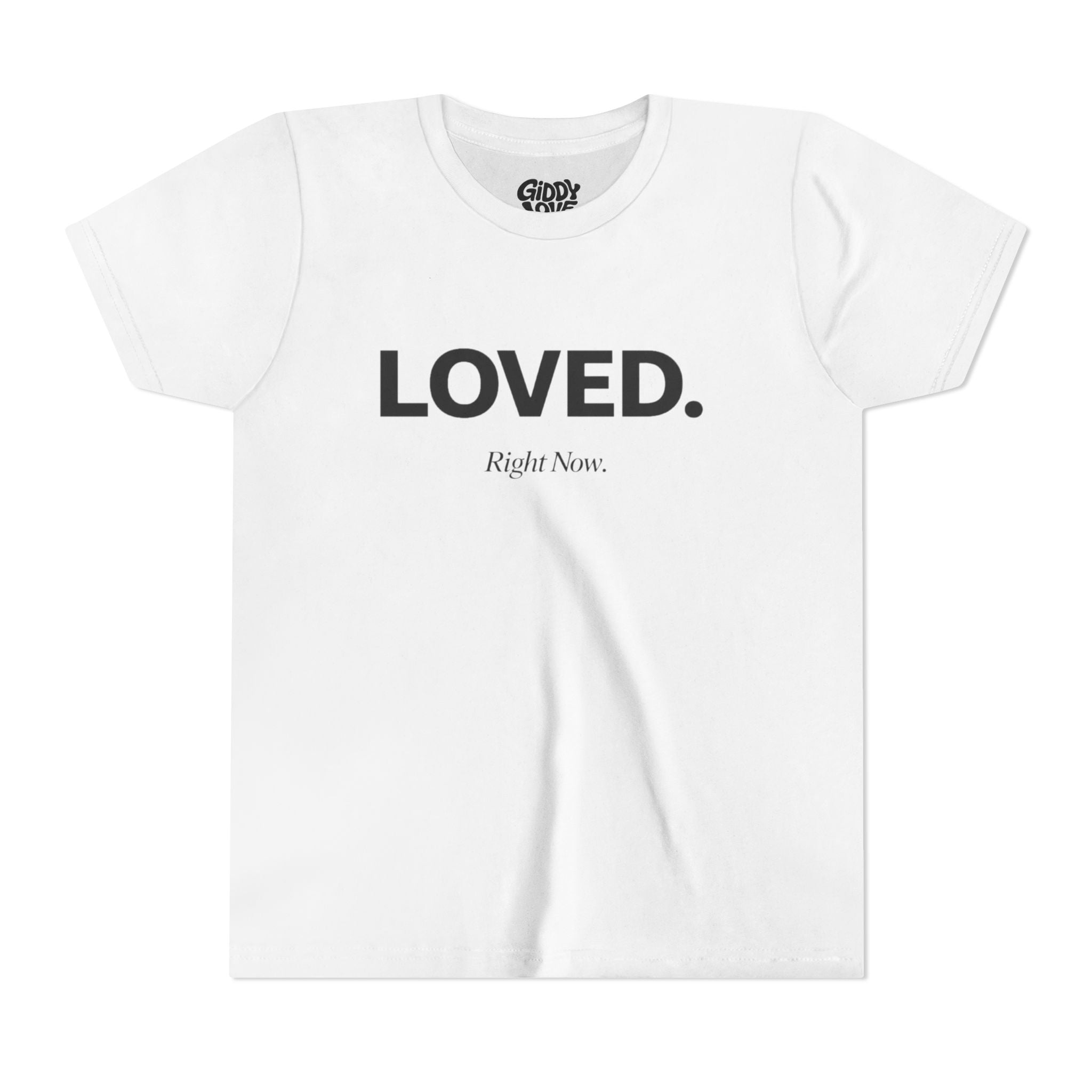 Loved. Right Now. Youth Tee - Light Colors