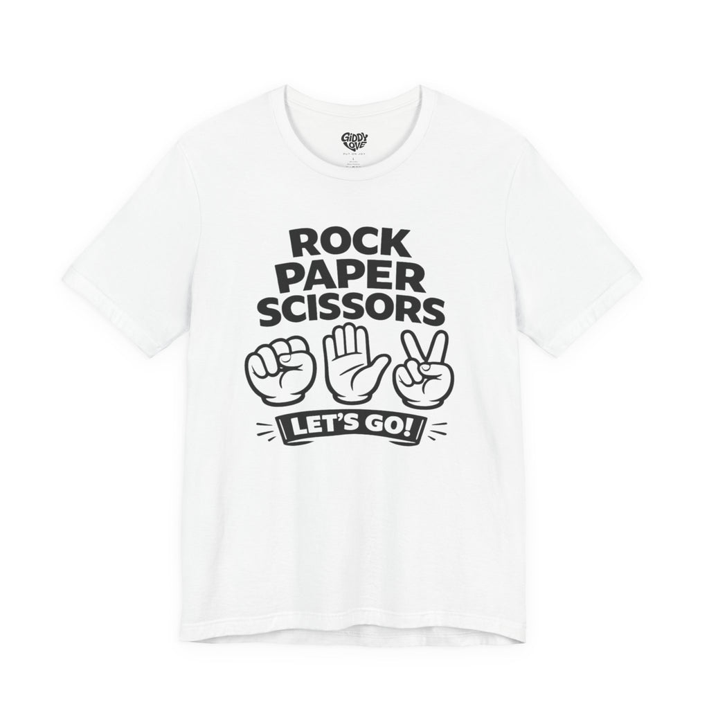 Rock Paper Scissors Adult Tee - Light Colors