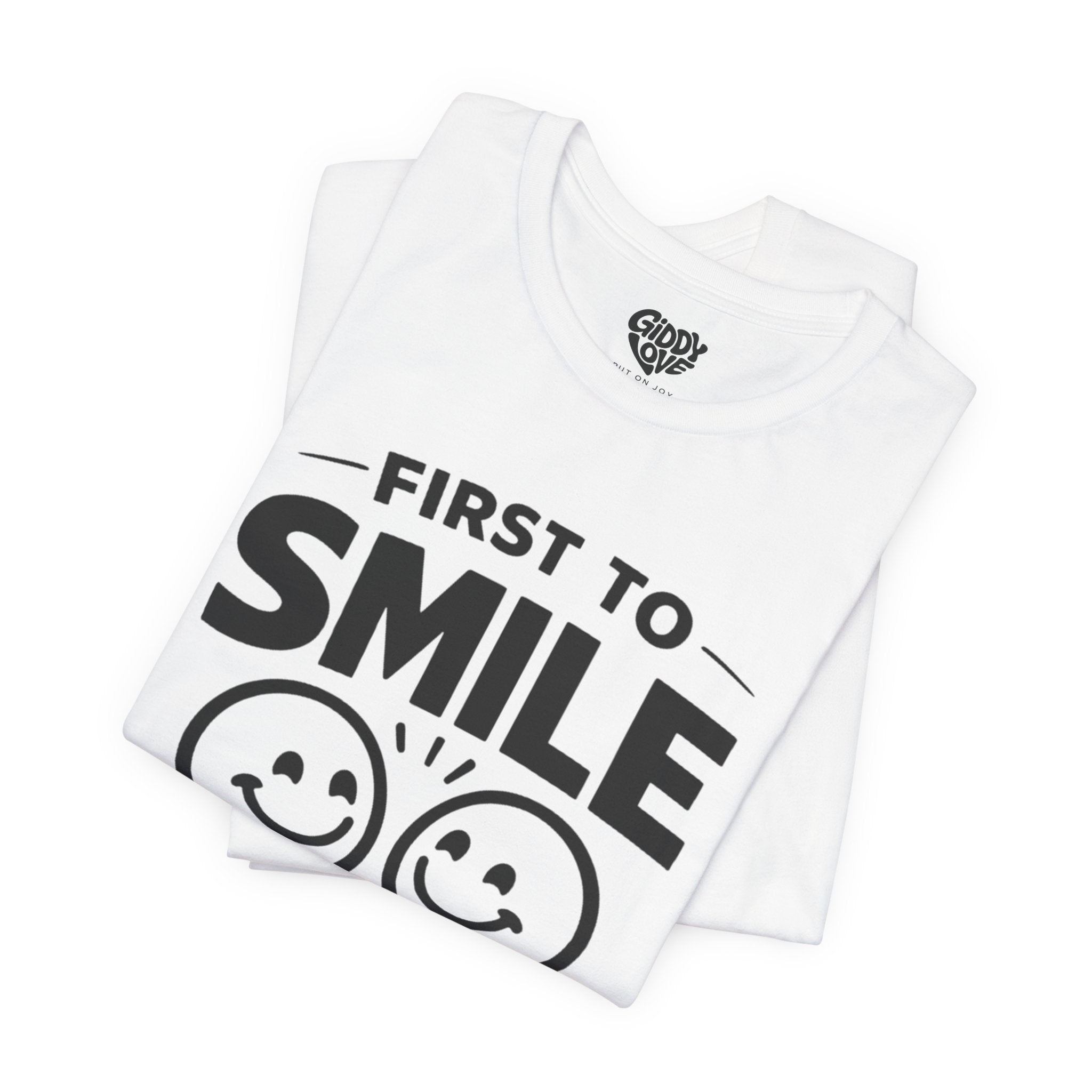 First to Smile Wins Adult Tee - Light Colors