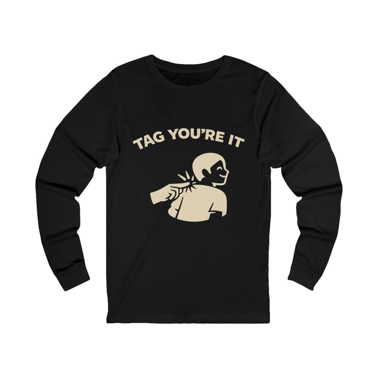 Tag You’re It Adult Long Sleeve Tee - Dark Colors