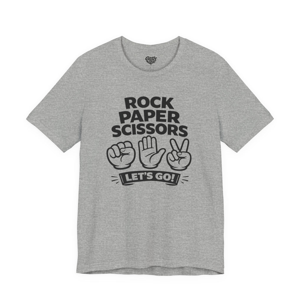 Rock Paper Scissors Adult Tee - Light Colors