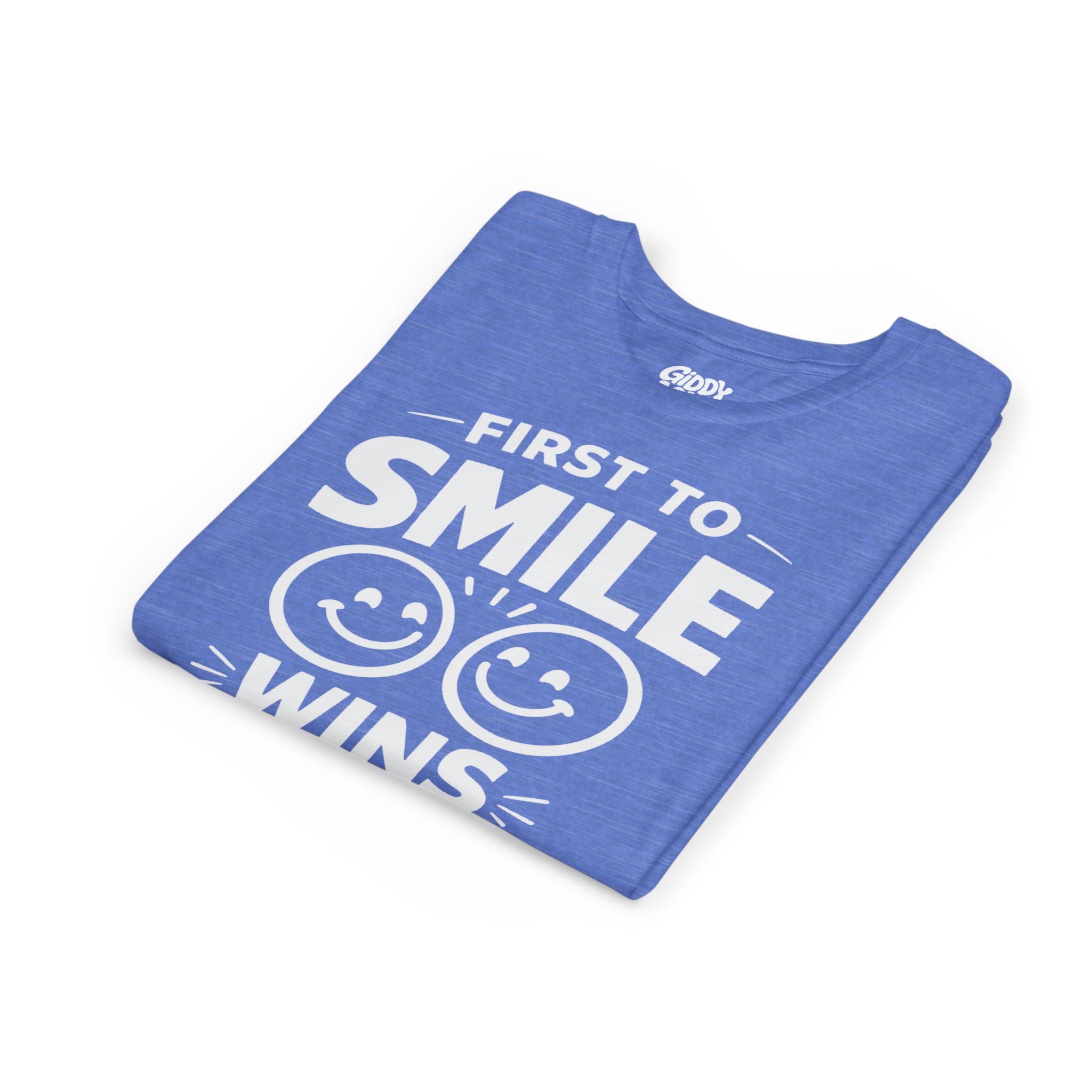 First to Smile Wins Youth Tee - Bright Colors