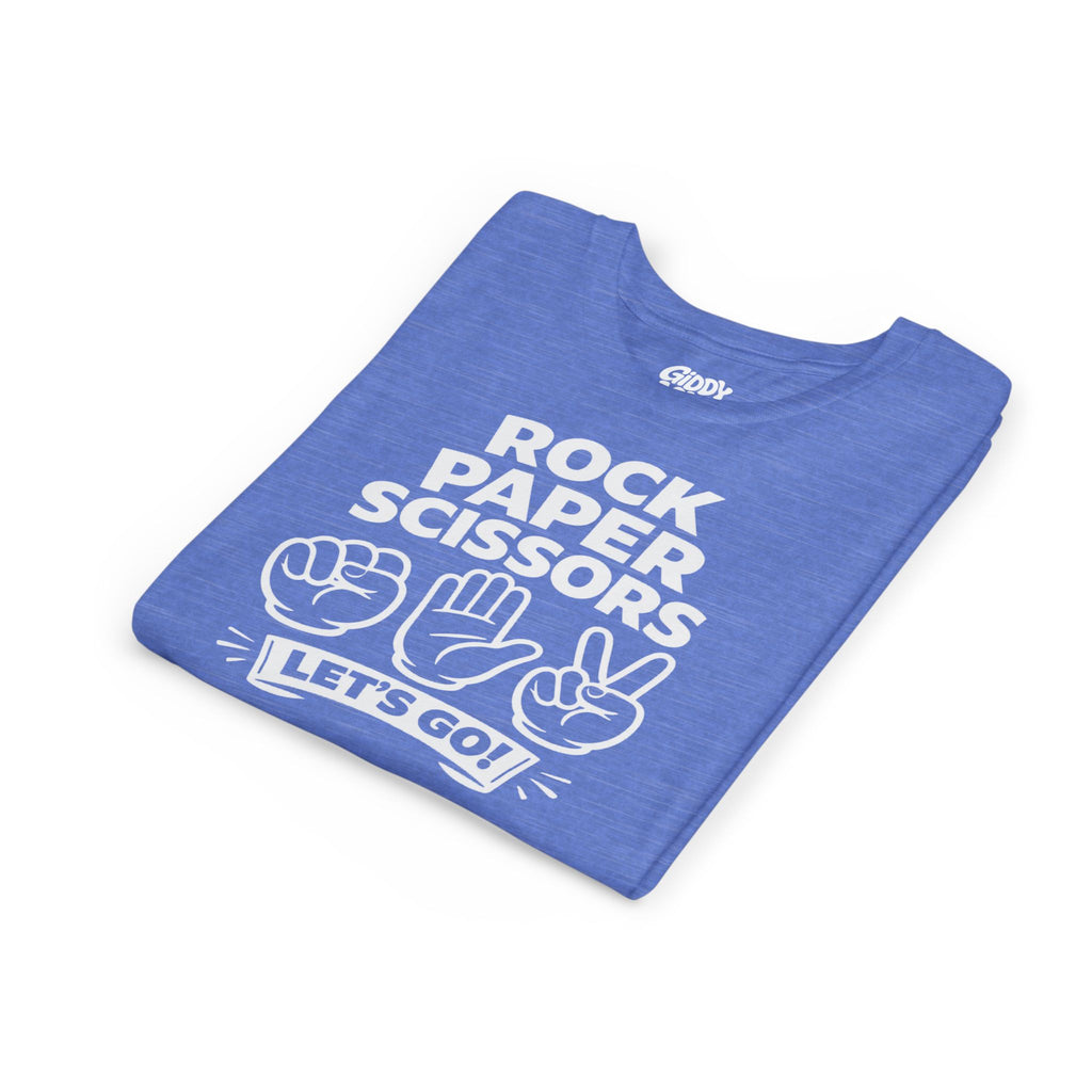 Rock Paper Scissors Youth Tee - Bright Colors