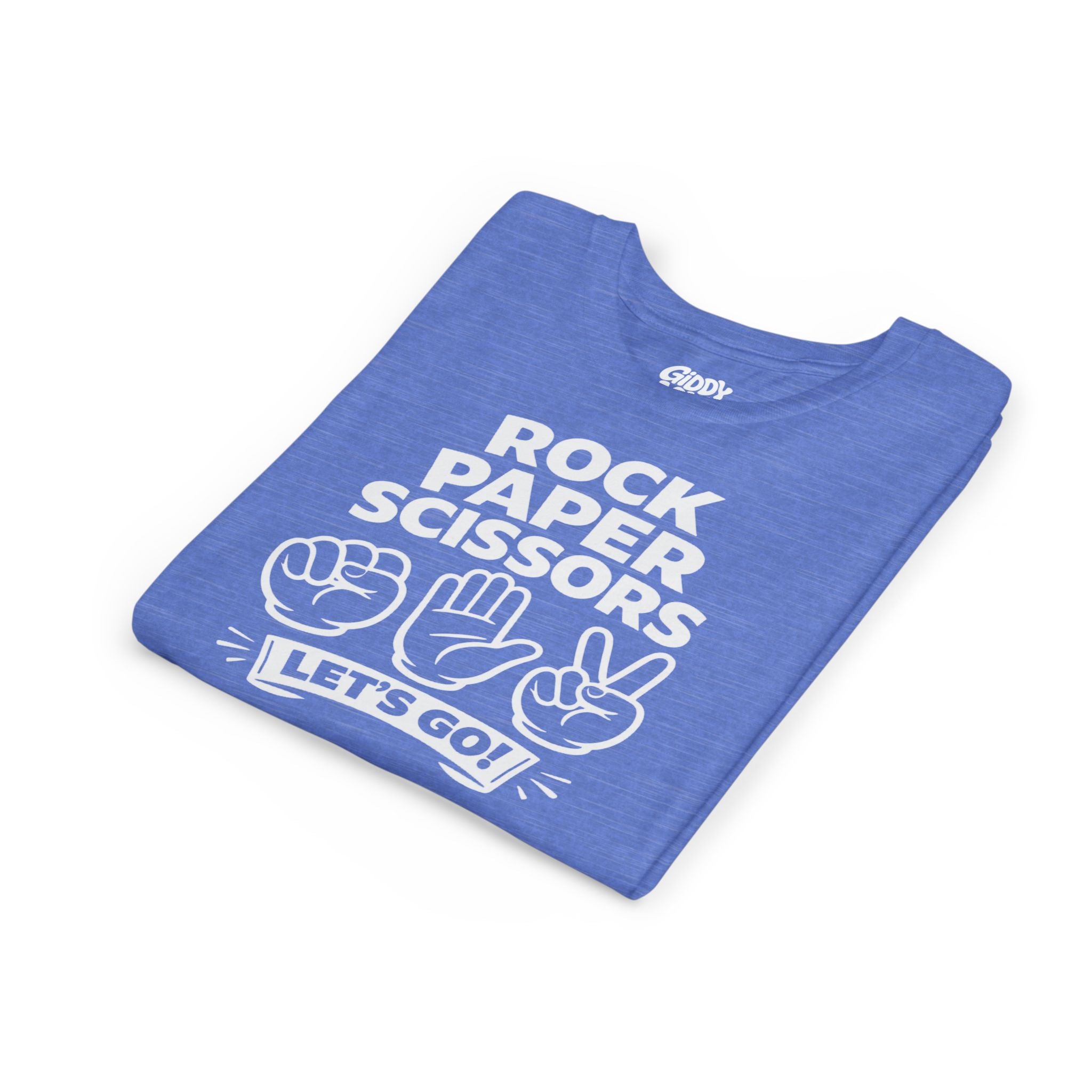 Rock Paper Scissors Youth Tee - Bright Colors