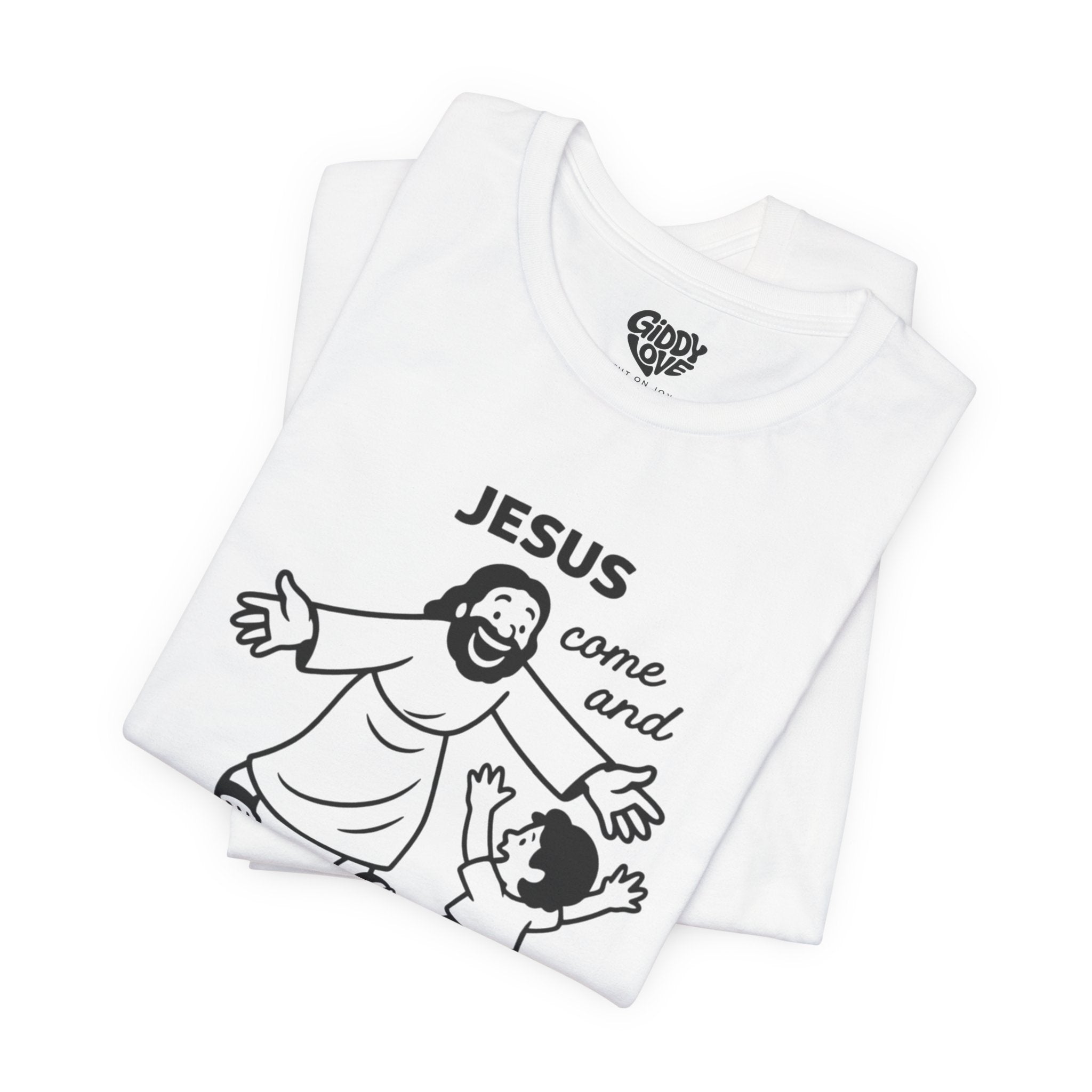 Jesus Come and Squeeze Us Adult Tee - Light Colors