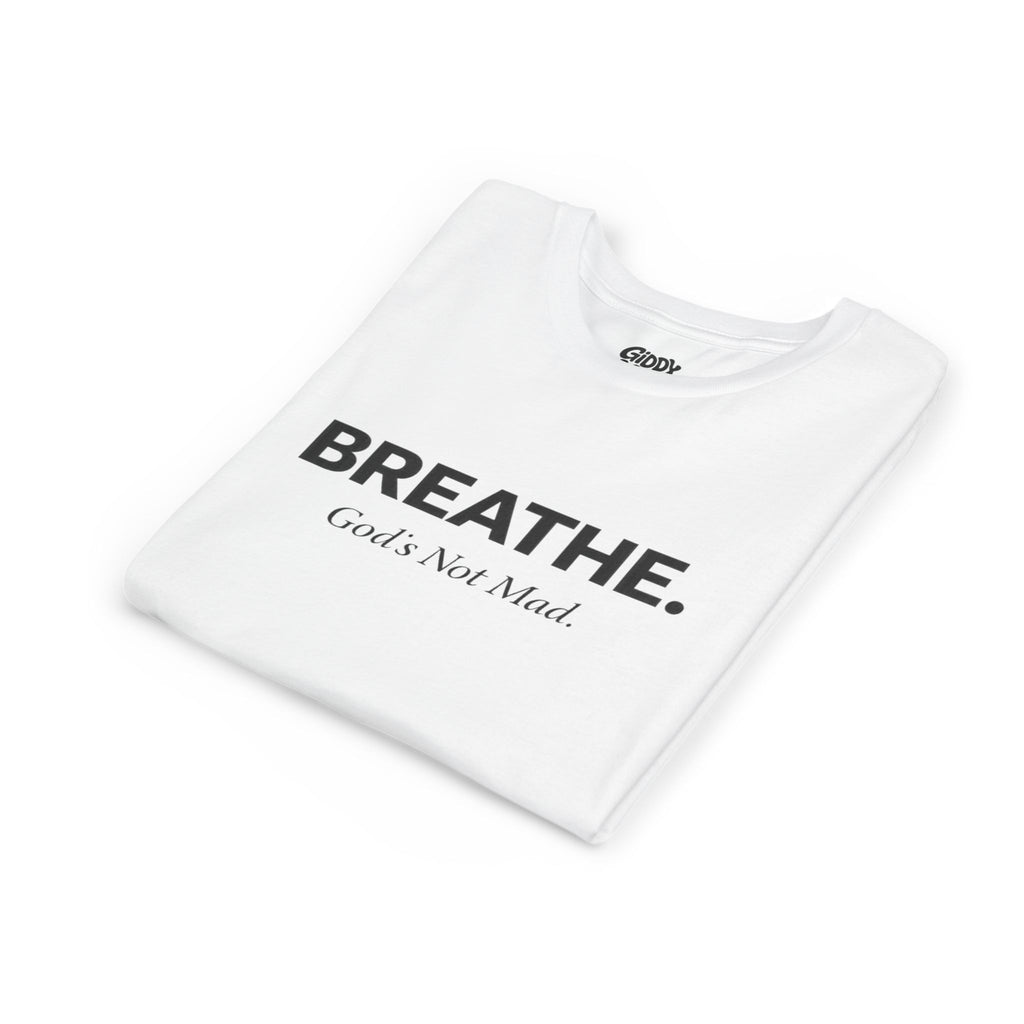 Breathe. God’s Not Mad. Youth Tee - Light Colors
