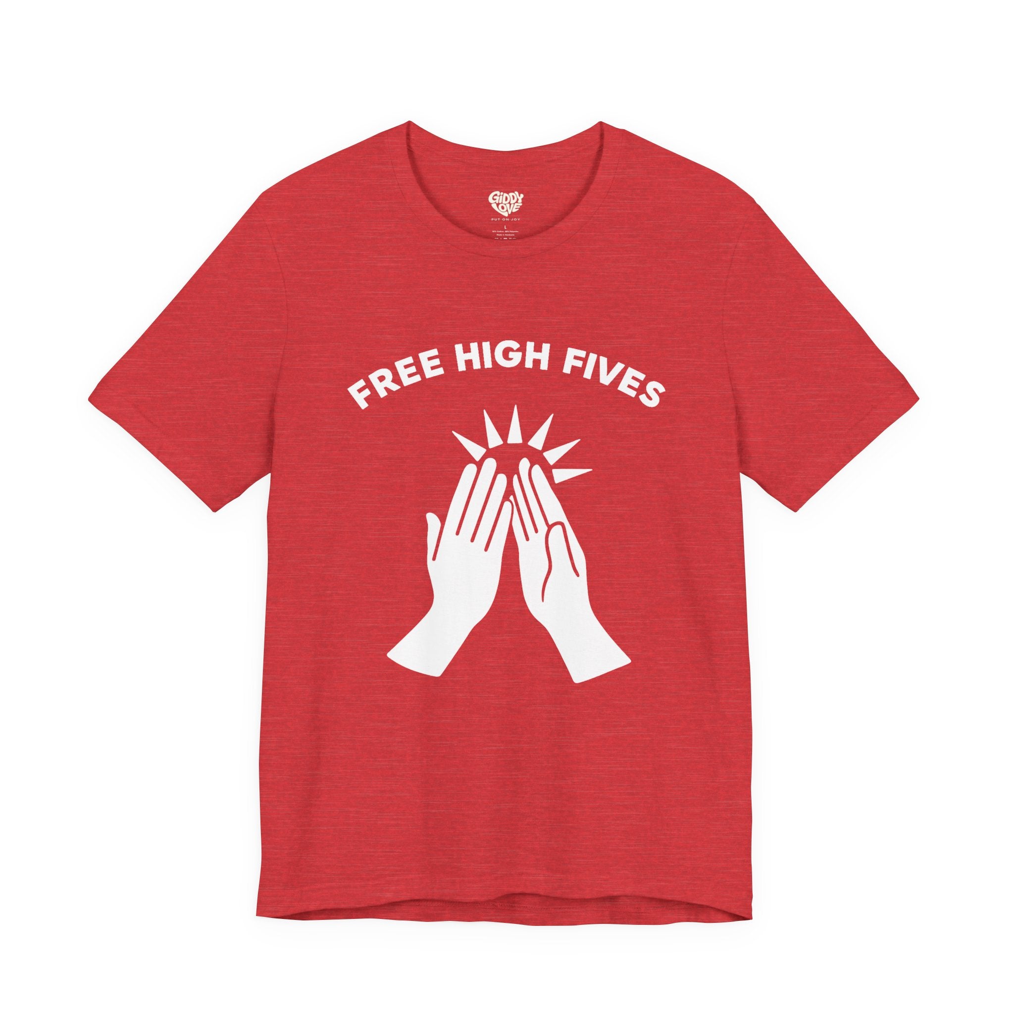 Free High Fives Adult Tee - Bright Colors