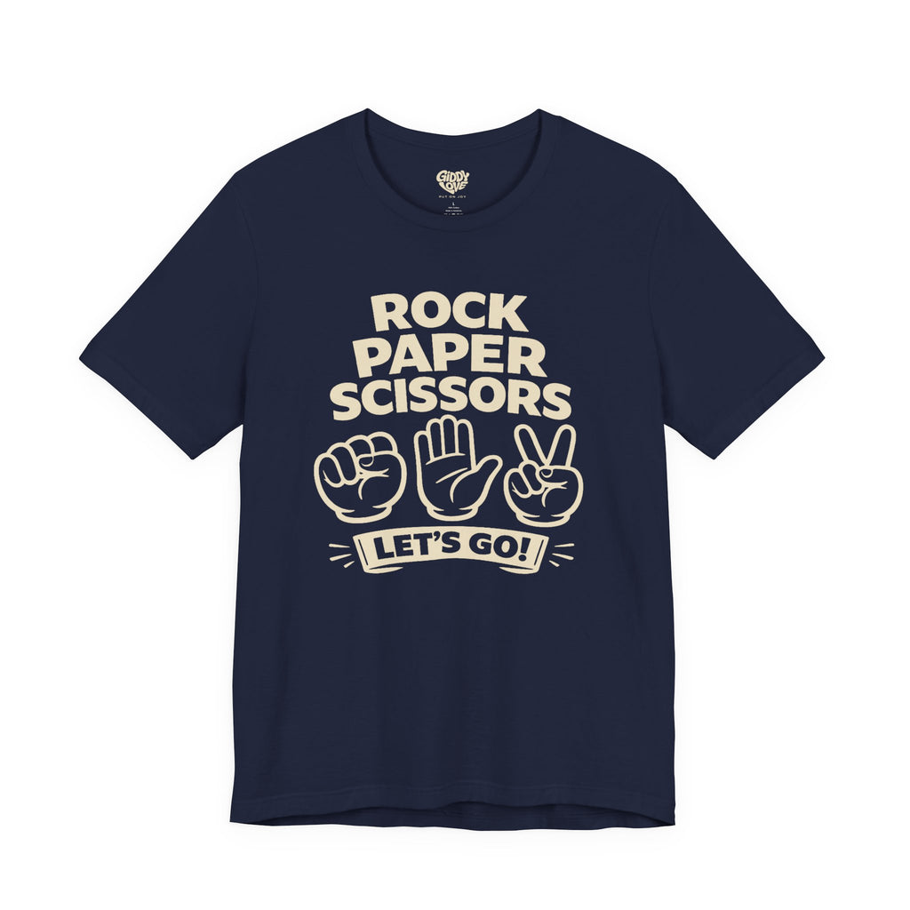Rock Paper Scissors Adult Tee - Dark Colors