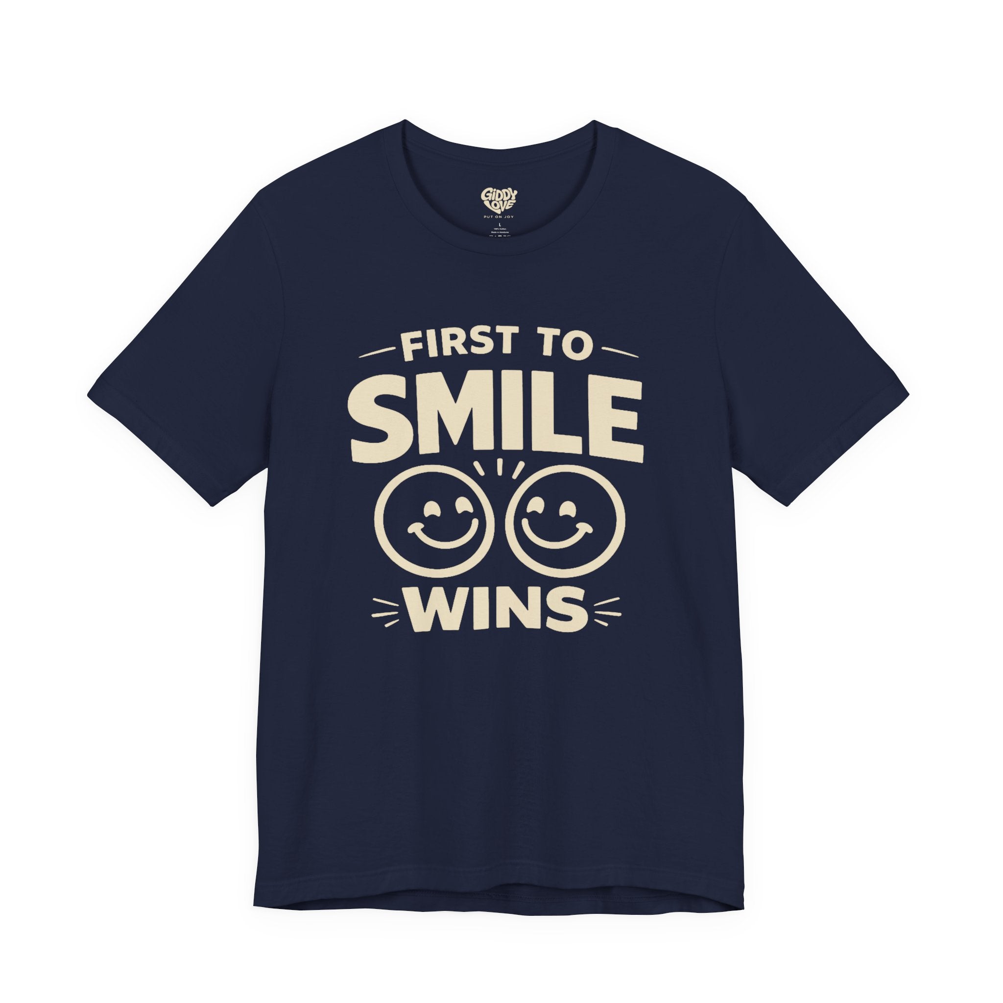 First to Smile Wins Adult Tee - Dark Colors