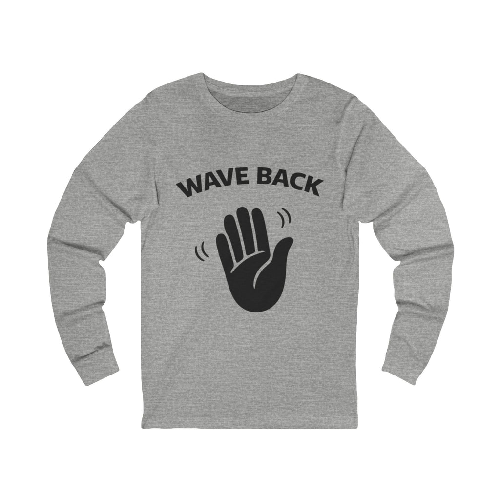 Wave Back Adult Long Sleeve Tee - Light Colors