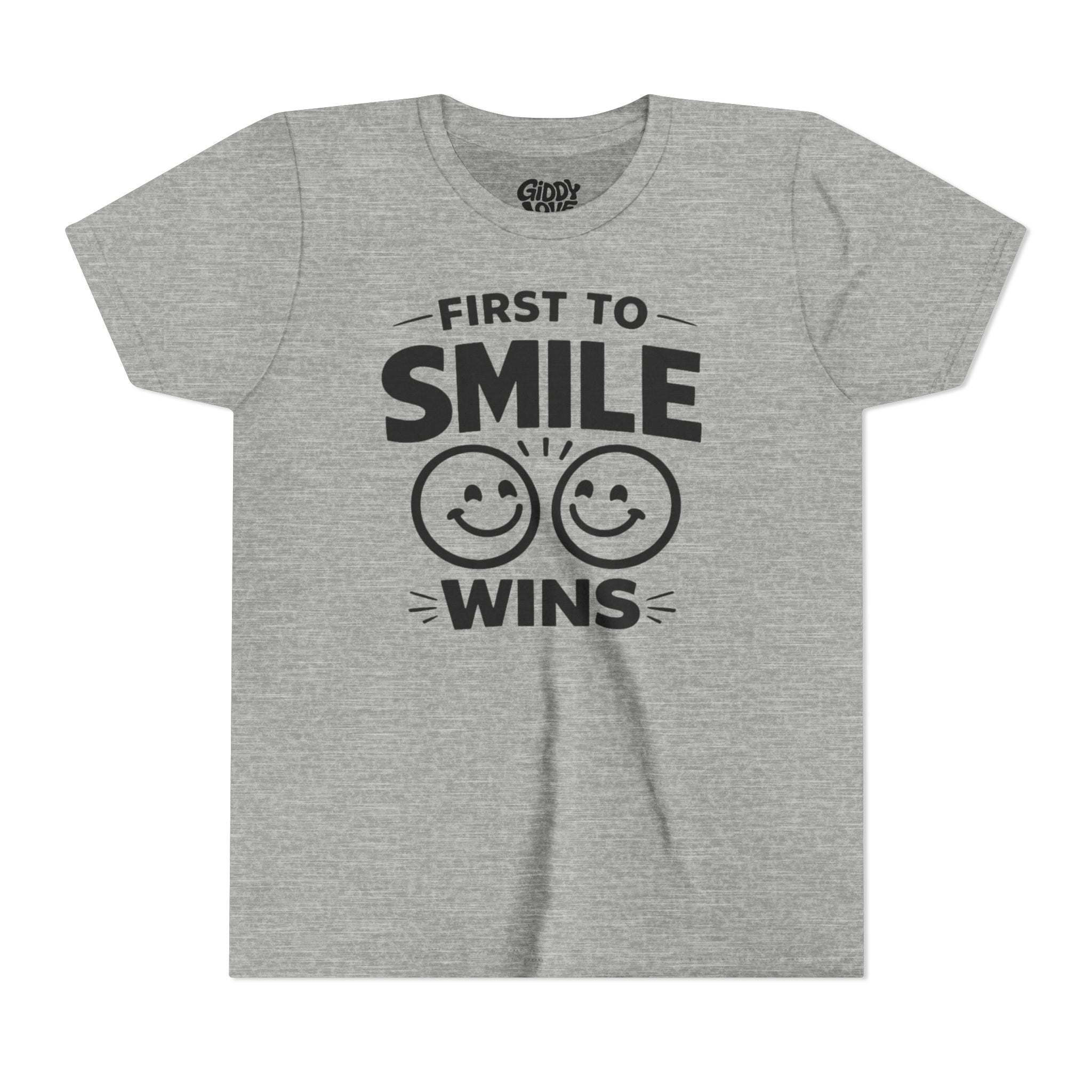First to Smile Wins Youth Tee - Light Colors