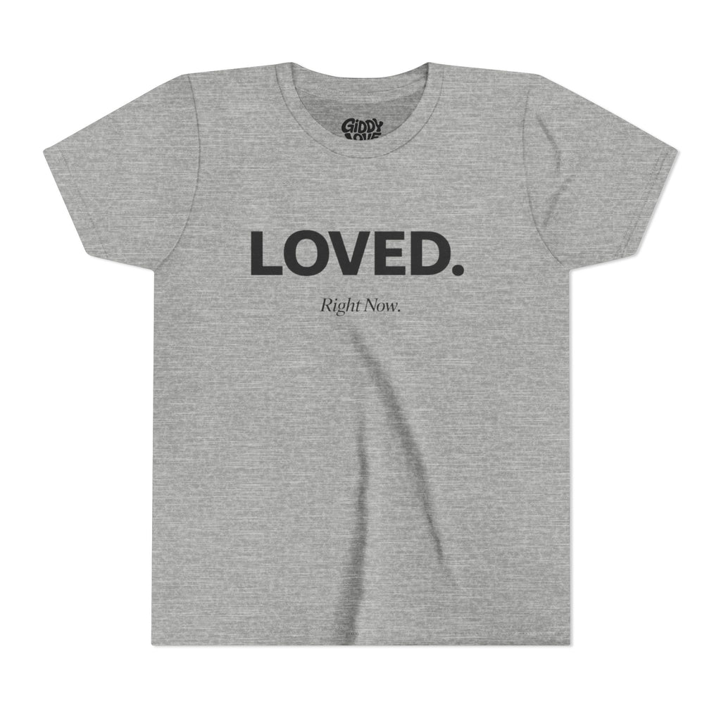 Loved. Right Now. Youth Tee - Light Colors
