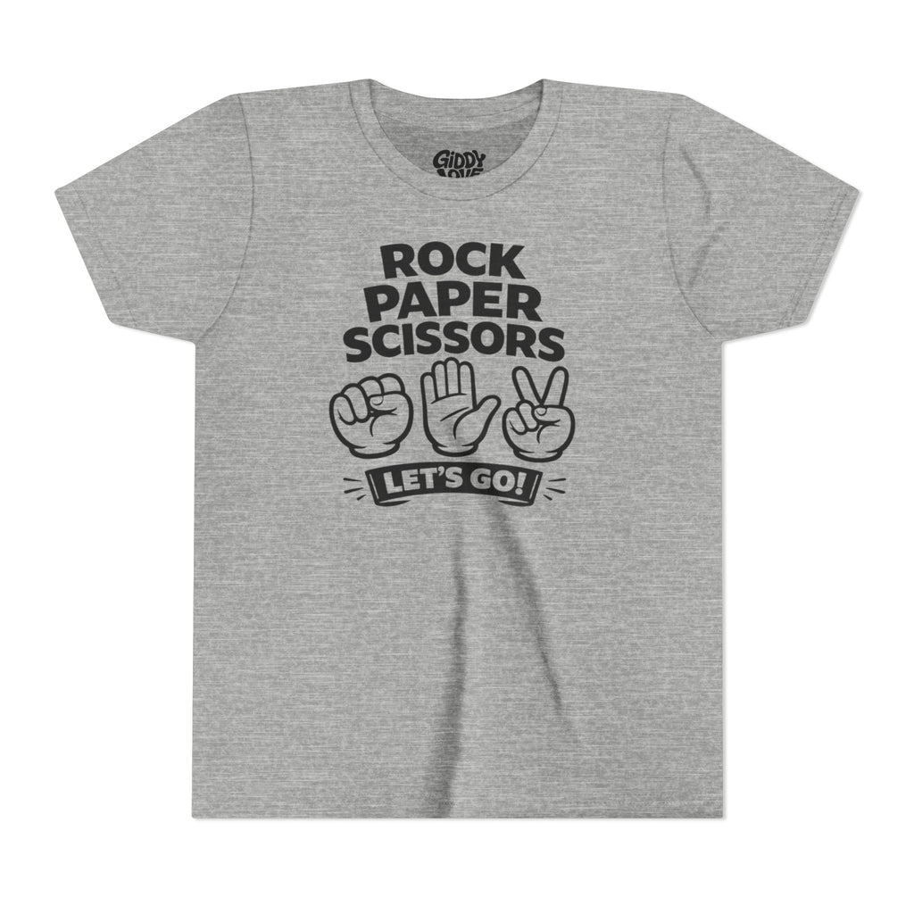 Rock Paper Scissors Youth Tee - Light Colors