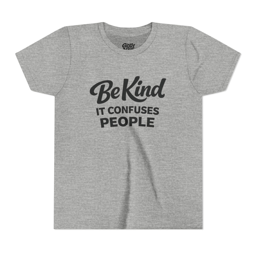 Be Kind It Confuses People Youth Tee - Light Colors