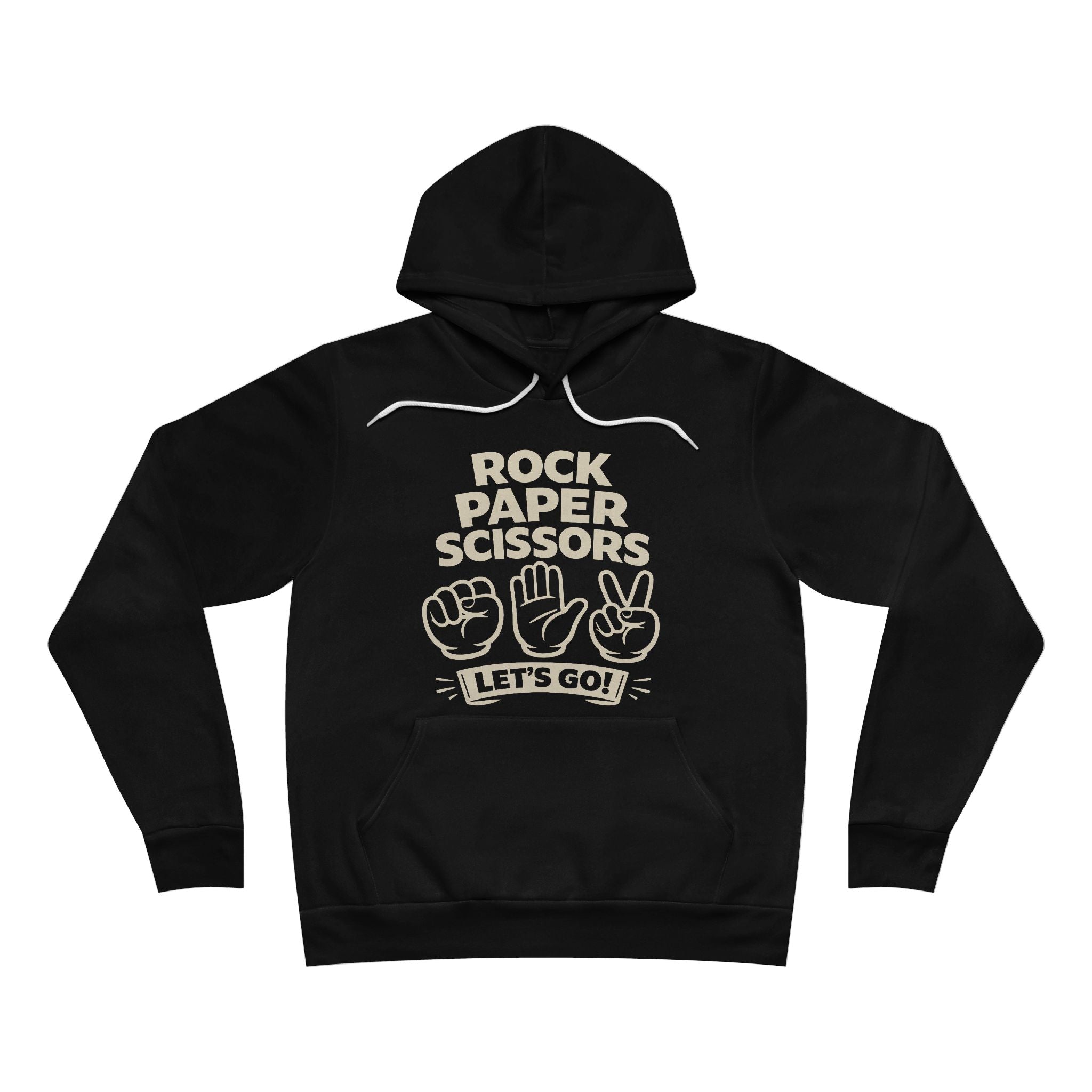 Rock Paper Scissors Adult Hoodie - Dark Colors
