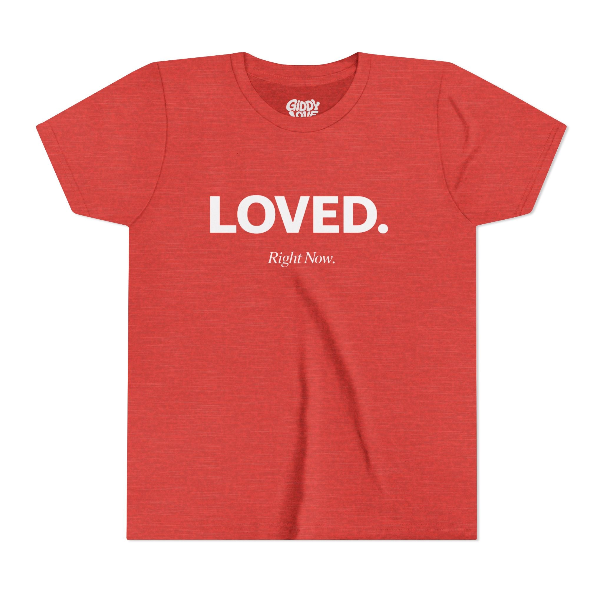 Loved. Right Now. Youth Tee - Bright Colors