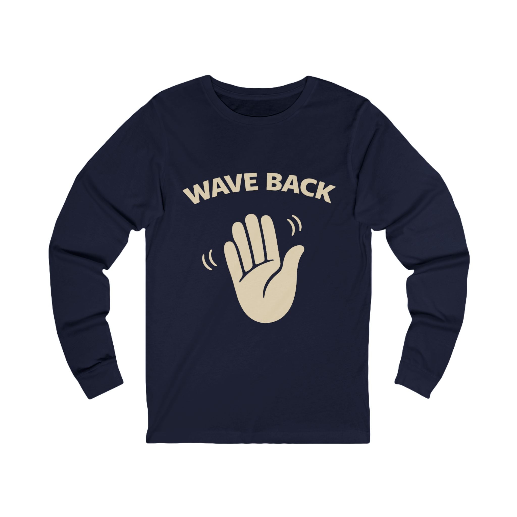 Wave Back Adult Long Sleeve Tee - Dark Colors