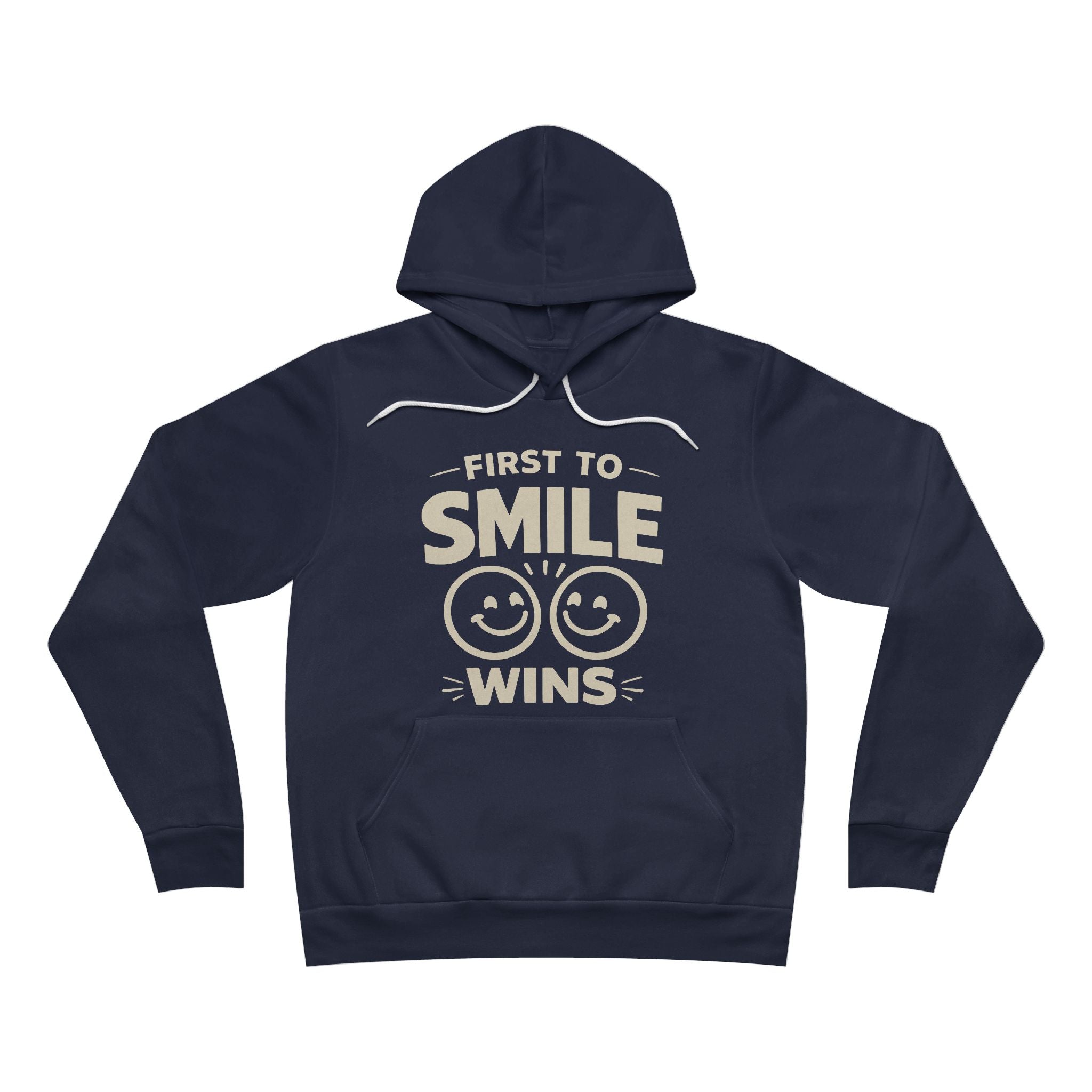 First to Smile Wins Adult Hoodie - Dark Colors