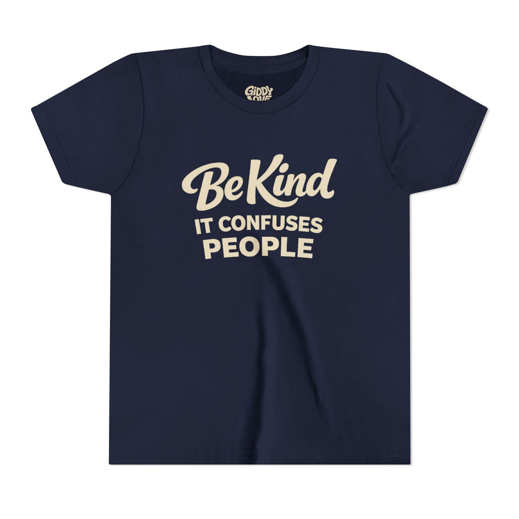 Be Kind It Confuses People Youth Tee - Dark Colors