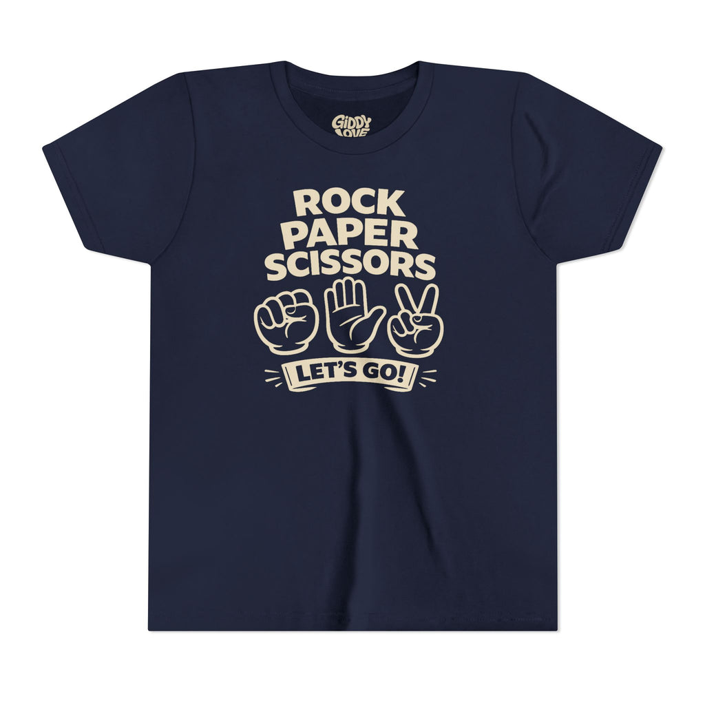 Rock Paper Scissors Youth Tee - Dark Colors