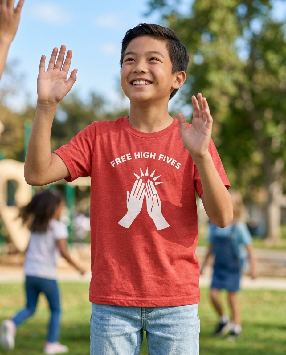 Free High Fives Youth Tee - Bright Colors