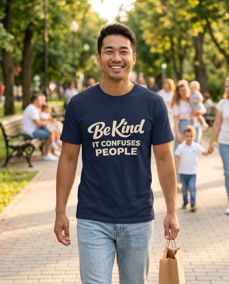 Be Kind It Confuses People Adult Tee - Dark Colors