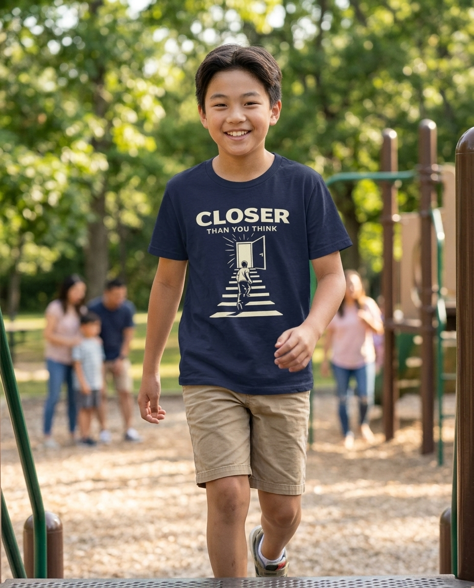 Closer Than You Think Youth Tee - Dark Colors