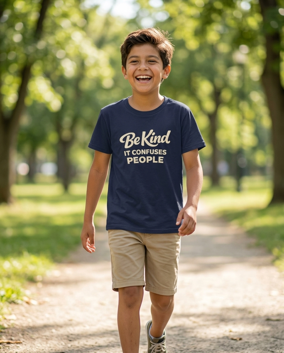 Be Kind It Confuses People Youth Tee - Dark Colors