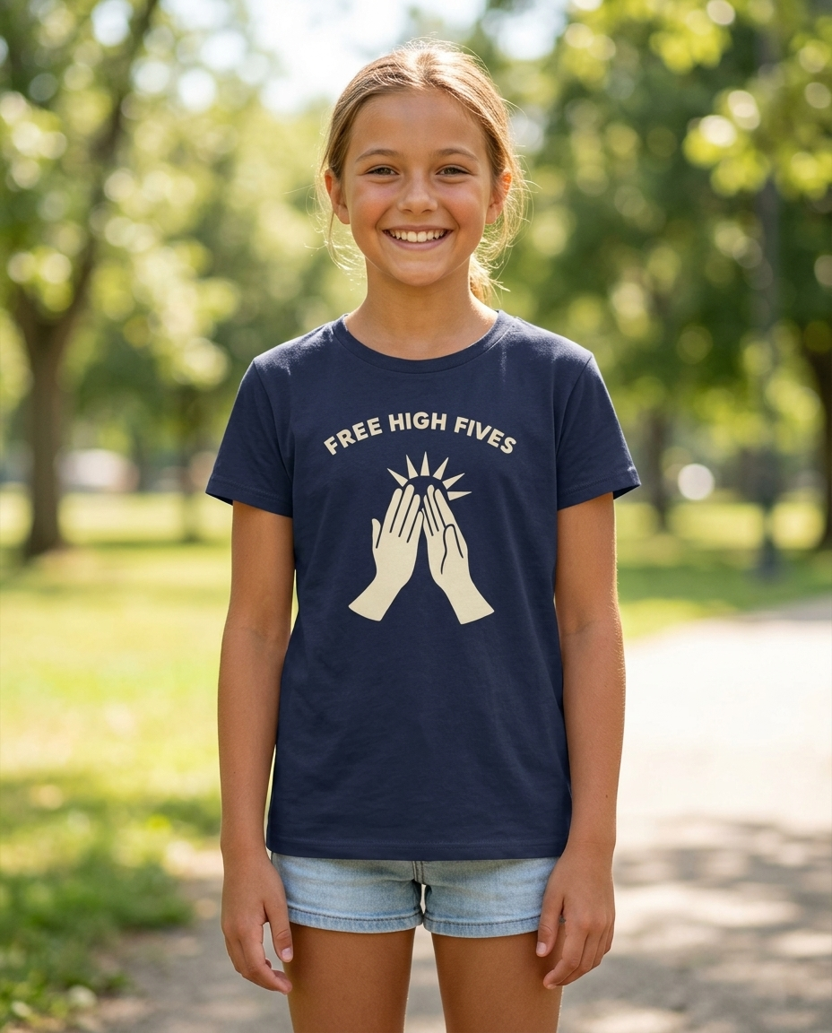 Free High Fives Youth Tee - Dark Colors