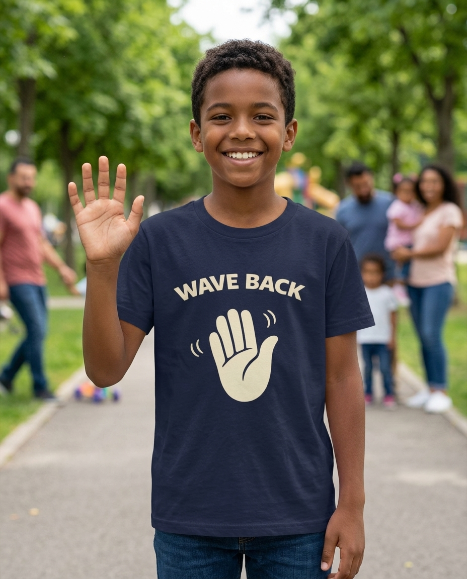 Wave Back Youth Tee - Dark Colors