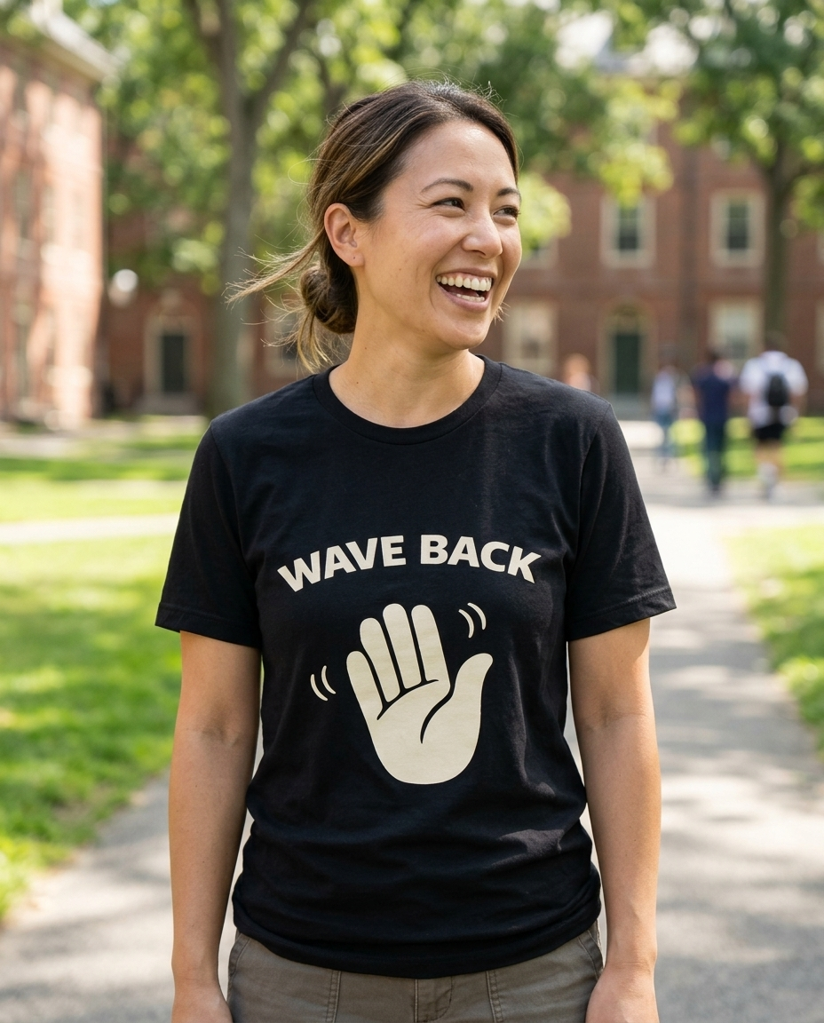 Wave Back Adult Tee - Dark Colors