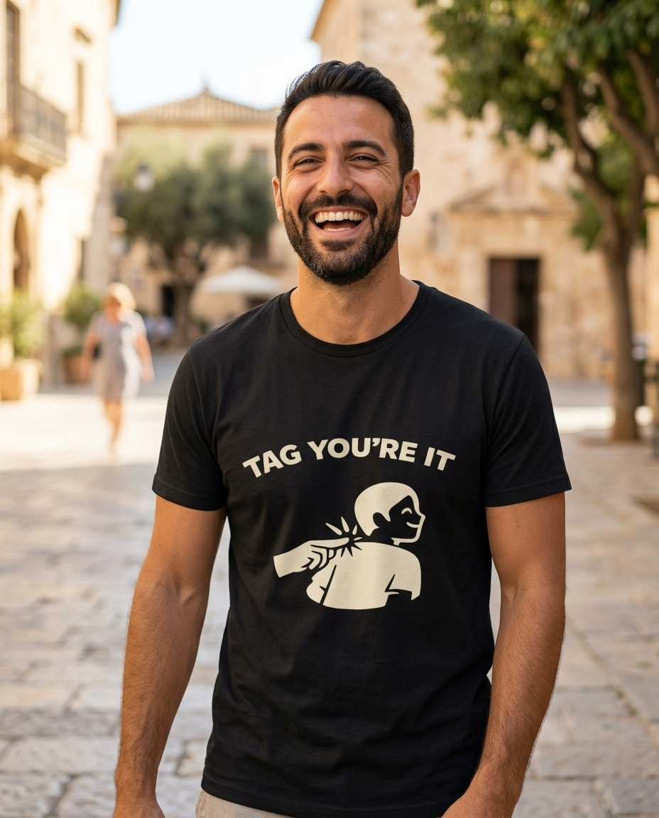 Tag You’re It Adult Tee - Dark Colors