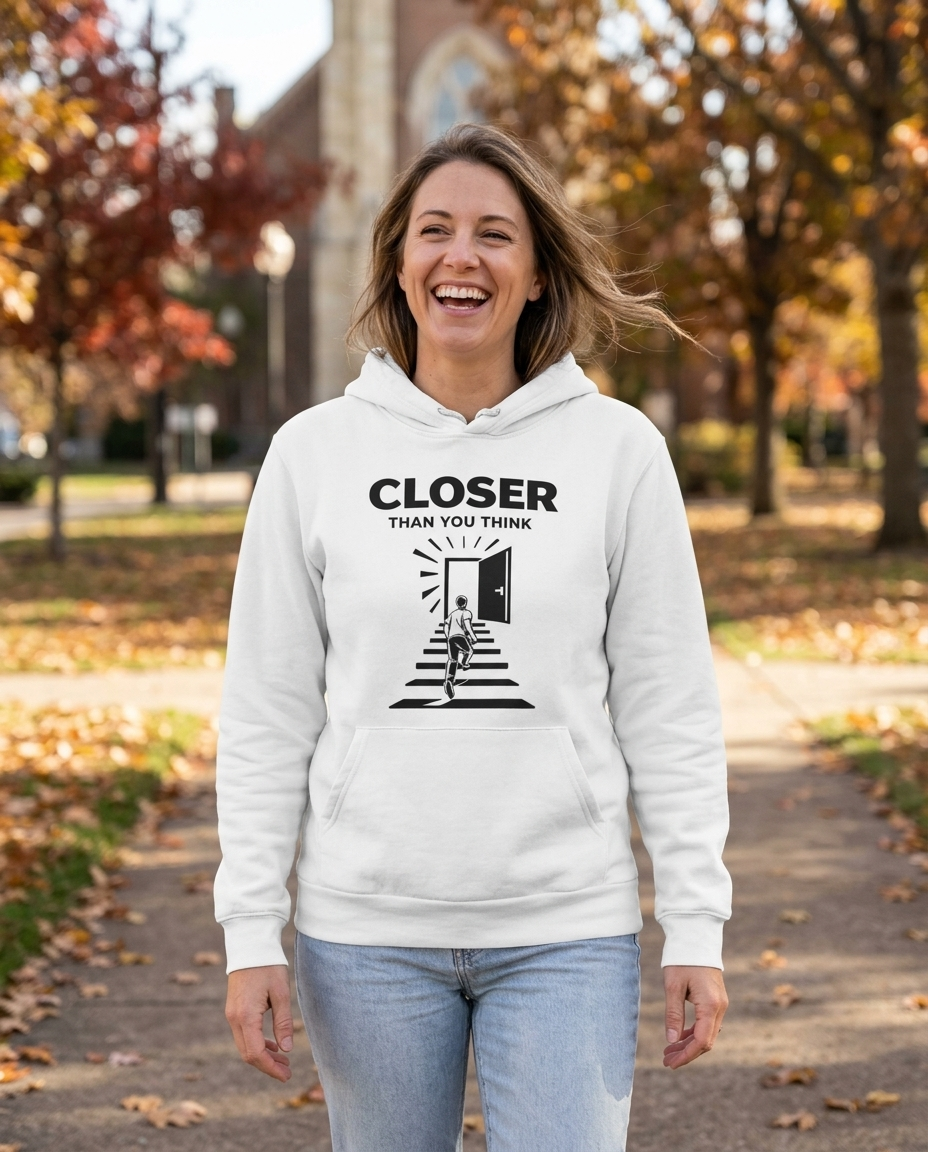 Closer Than You Think Adult Hoodie - Light Colors
