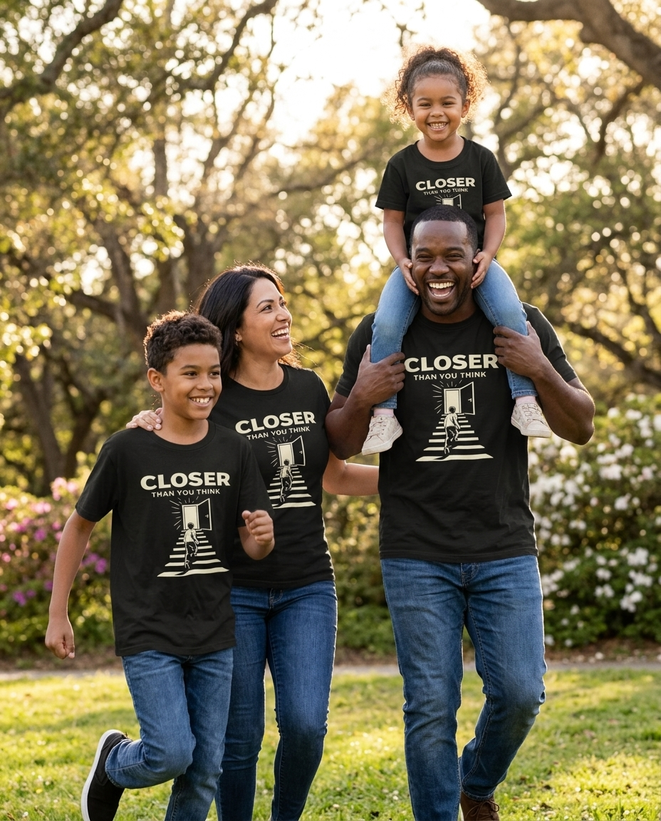 Closer Than You Think Adult Tee - Dark Colors