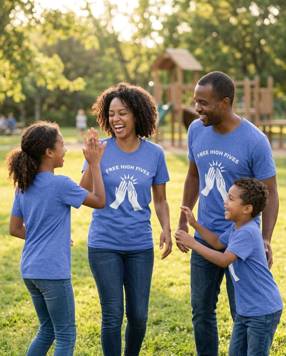Free High Fives Youth Tee - Bright Colors