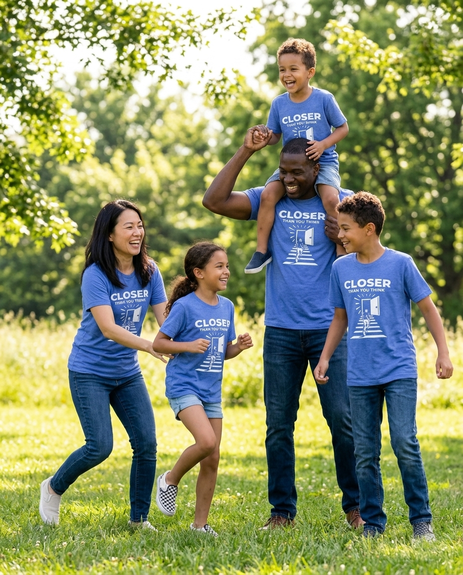Closer Than You Think Adult Tee - Bright Colors