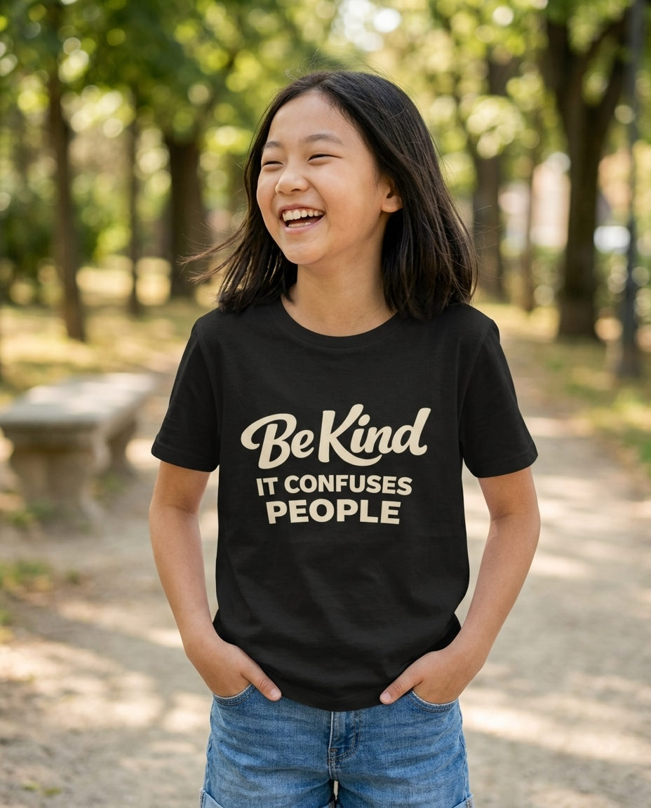 Be Kind It Confuses People Youth Tee - Dark Colors