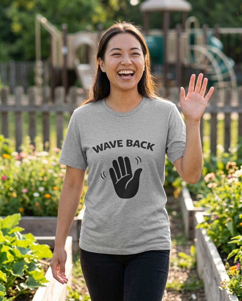 Wave Back Adult Tee - Light Colors