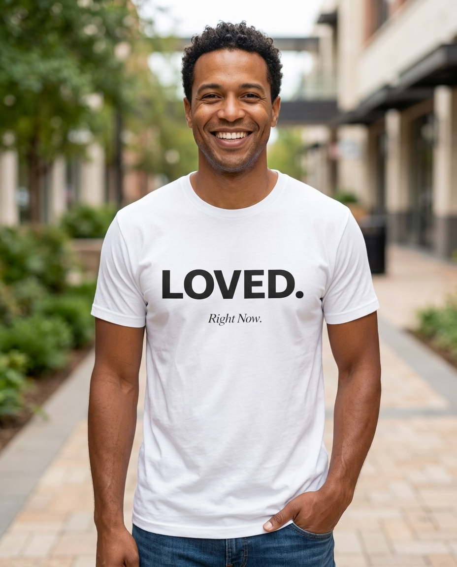Loved. Right Now. Adult Tee - Light Colors