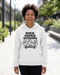 Rock Paper Scissors Adult Hoodie - Light Colors