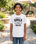 First to Smile Wins Youth Tee - Light Colors