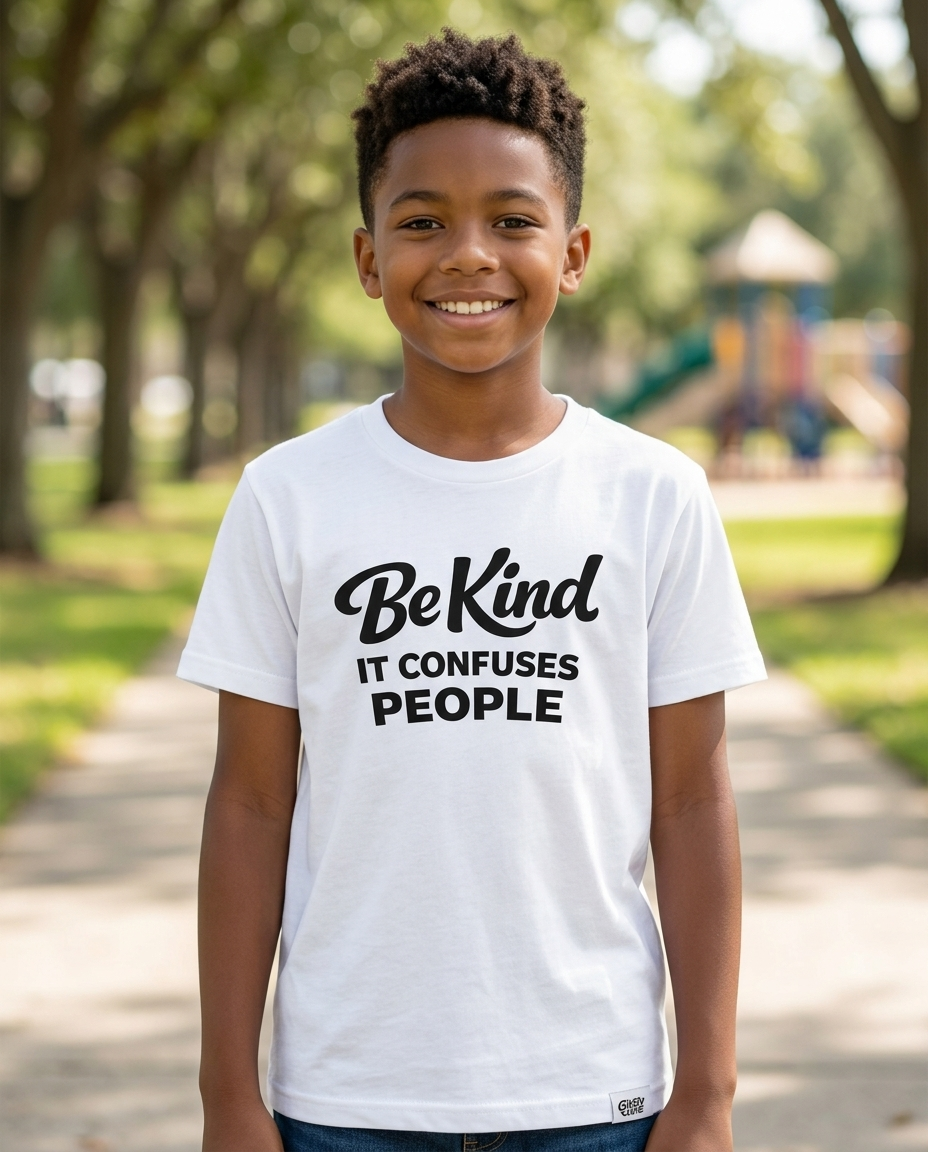 Be Kind It Confuses People Youth Tee - Light Colors