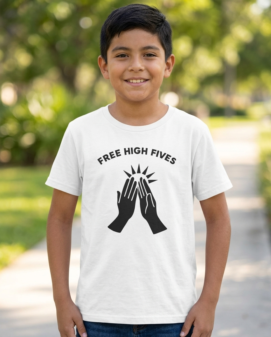 Free High Fives Youth Tee - Light Colors
